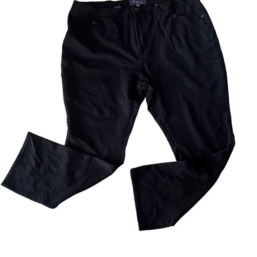NYDJ Not Your Daughter’s Jeans Women’s 22W Black Straight Leg Lift Tuck